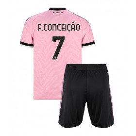 Juventus Francisco Conceicao #7 Borte skjorte til barn 2026-27 Kortermet (+ korte bukser)